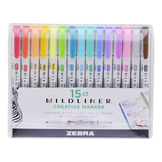 Zebra Mildliner Double Ended Creative Marker Set 15ct Michaels Zebra Mildliner Double Ended Creative Marker Set 15ct Michaels